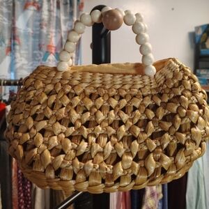 Basketweave Small Handbag
